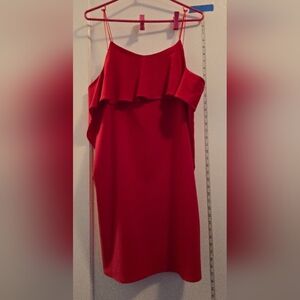 Maska Imperial | Red tiered spaghetti strap dress | Size M